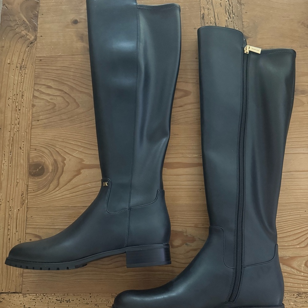KORS Michael Kors Black Over-the-Knee Riding Boots